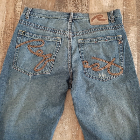 Regent Jeans 34x30 Boot Cut Distressed - Picture 1 of 11